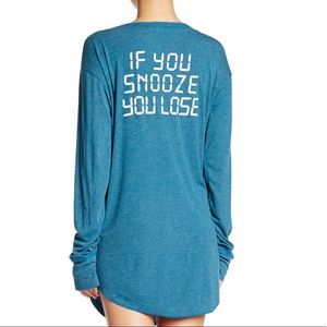 Wildfox “If You Snooze You Lose” Sleepshirt
